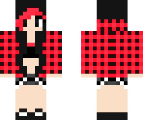 pink black emo girl