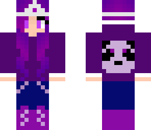purple panda girl queen