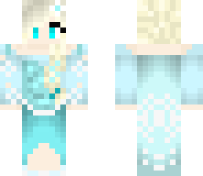 elsa with snowflake bow