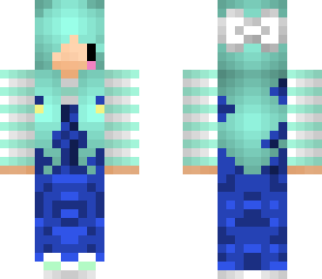 overall  chibi mint girl