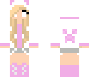 pink girl herobrine