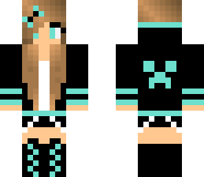 teal gamer girl