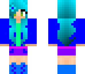 edited blue girl