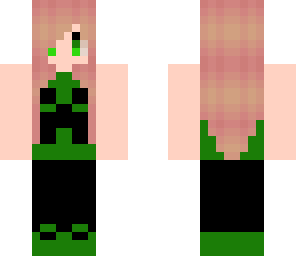 green and pink creeper girl