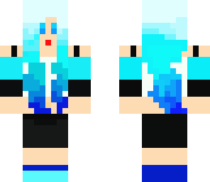 blue pretty girl