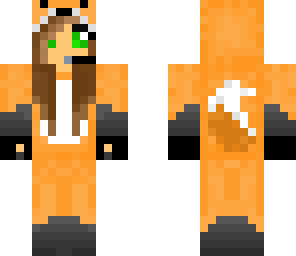 girl in a fox onesie
