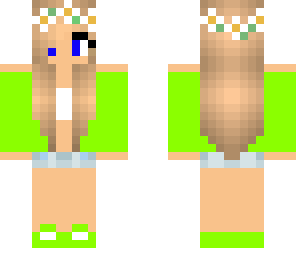 cute green teen girl