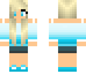 blue beach girl