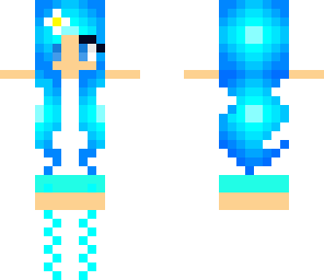 blue and white girl