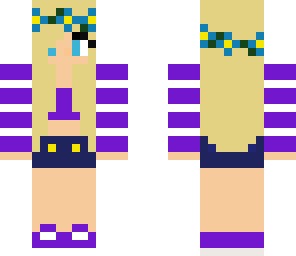 purple cute girl