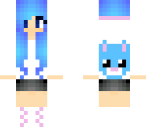 cotton candy cat girl