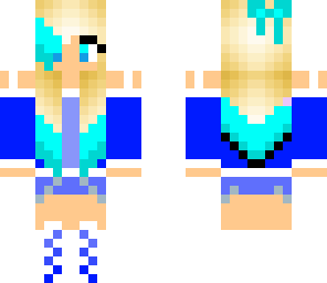 cool blue girl