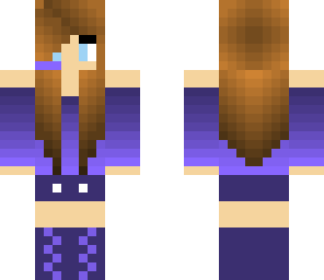 blue gamer girl