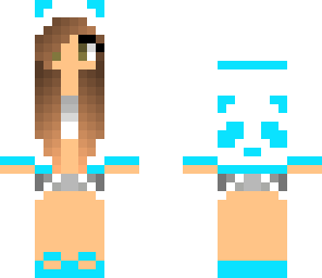 blue panda girl