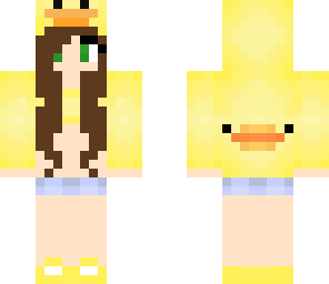 cute friendly duck girl