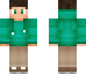 green hoodie