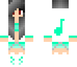 sea green music girl