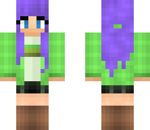 -purple hair girl-