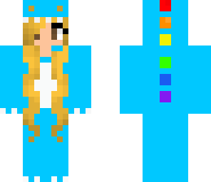 rainbow blue dino 