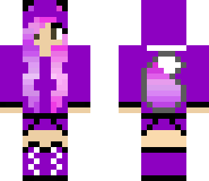 purple puppy hoodie girl