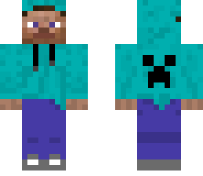 steve in a removeable  hoodie