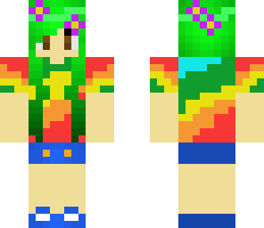 tye-dye green girl
