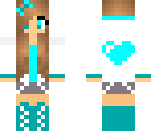blue heart girl