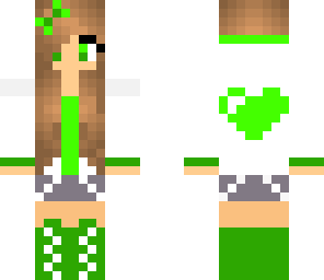 green heart girl