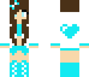 fixed blue friendly teen girl