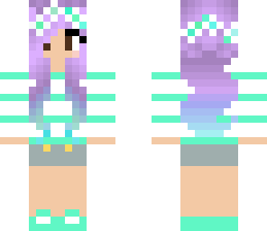 purple haired girl