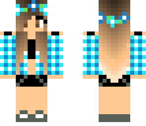 blue flower girl