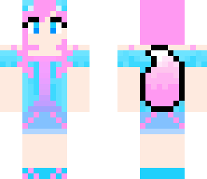 cotton candy wolf girl