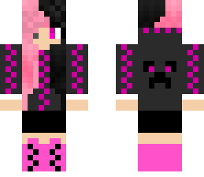lacey pink and black