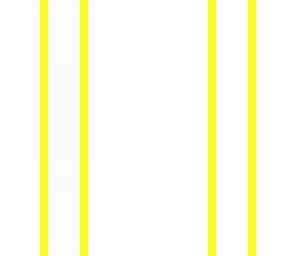 white with yellow stripes