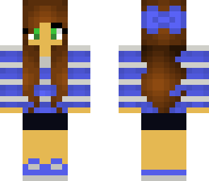 blue bow girl