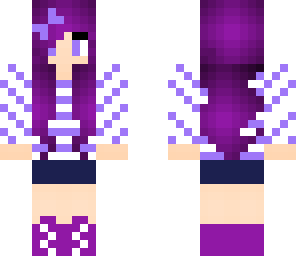 cute purple girl awesomeness