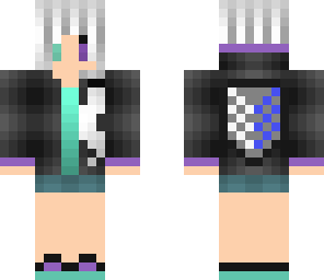 blue and puple girl
