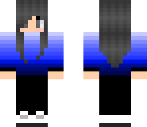 blue hoodie girl