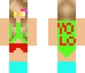 colorful yolo girl