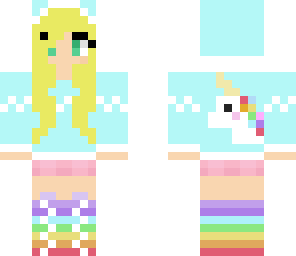 blonde unicorn girl