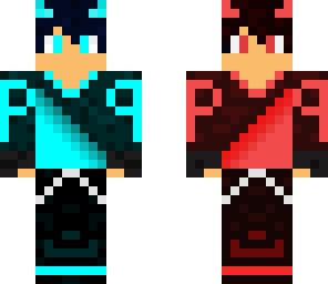 half red half blue pro