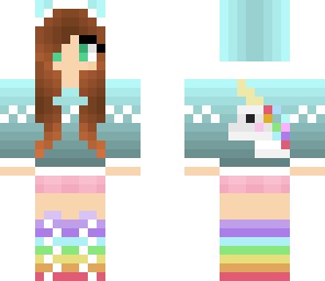 edited unicorn girl