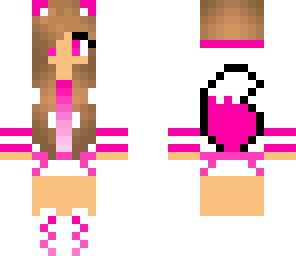 pink wolf girl