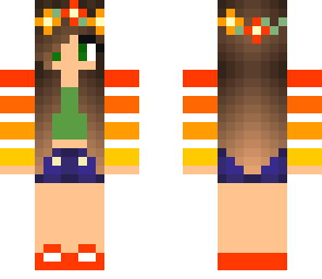cute sunset summer girl