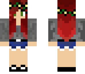 high waisted red head