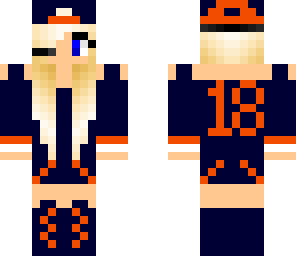 blonde broncos fan