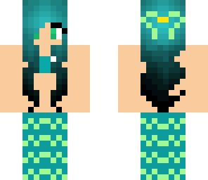 cute teal mermaid