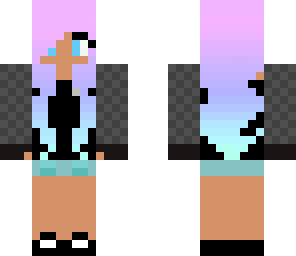 edited purple hair girl