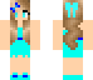 blue dress