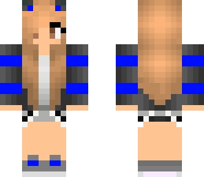 edited blue kitty girl